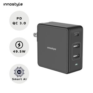 SẠC ĐA CỔNG INNOSTYLE GOMAX PLUS 73W (USB-C PD 61W + 2*USB A SMART AI)