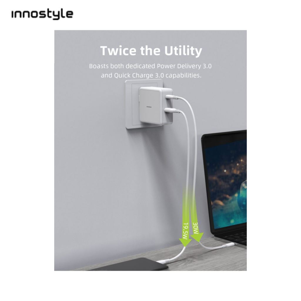 Sạc Innostyle Gomax Plus 49.5W 2 Cổng-55181