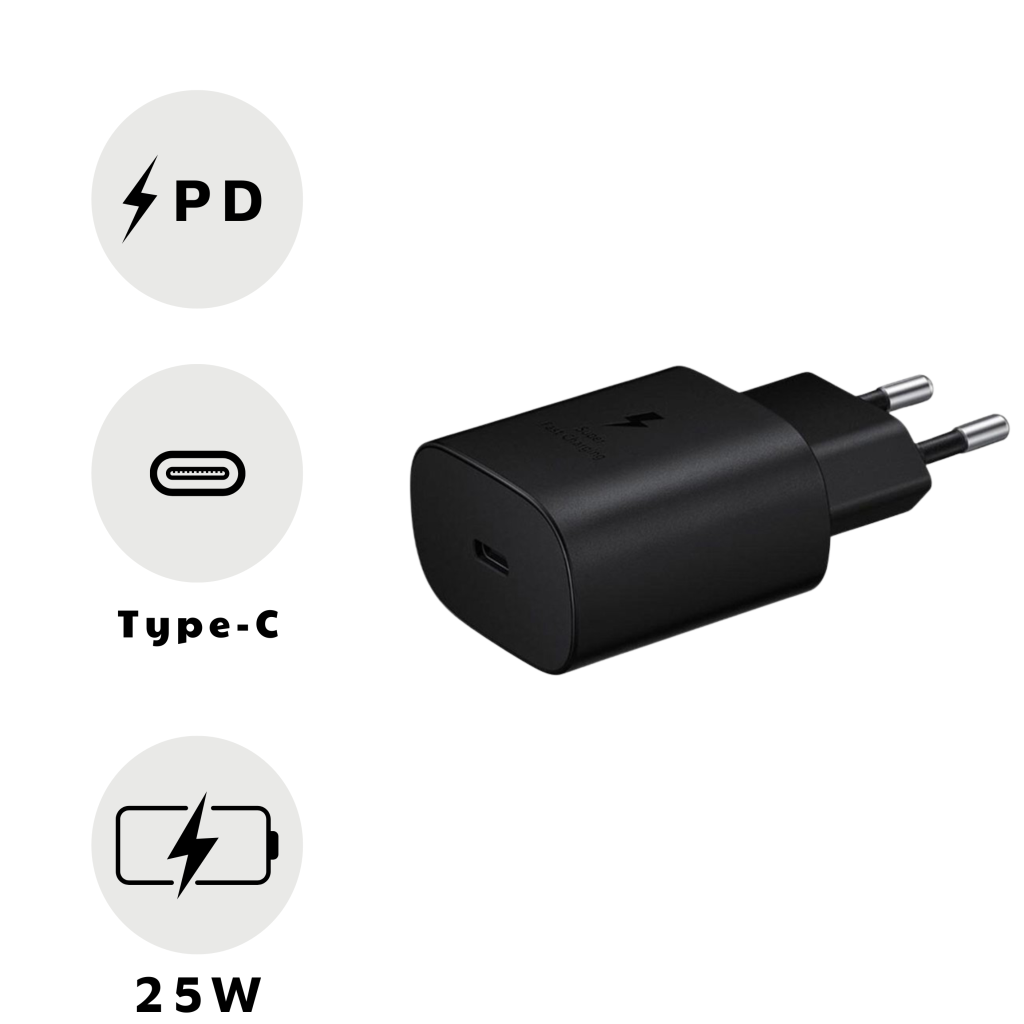 Sạc Samsung Super Fast Charging Chân Tròn Màu Đen - EP-TA800-54548