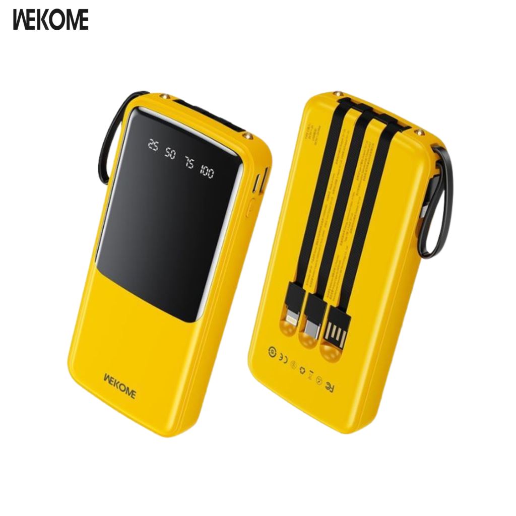 SDP Wekome 4 Cổng Màn Led 12W 10.000 mAh Màu Vàng - WP-09-55152