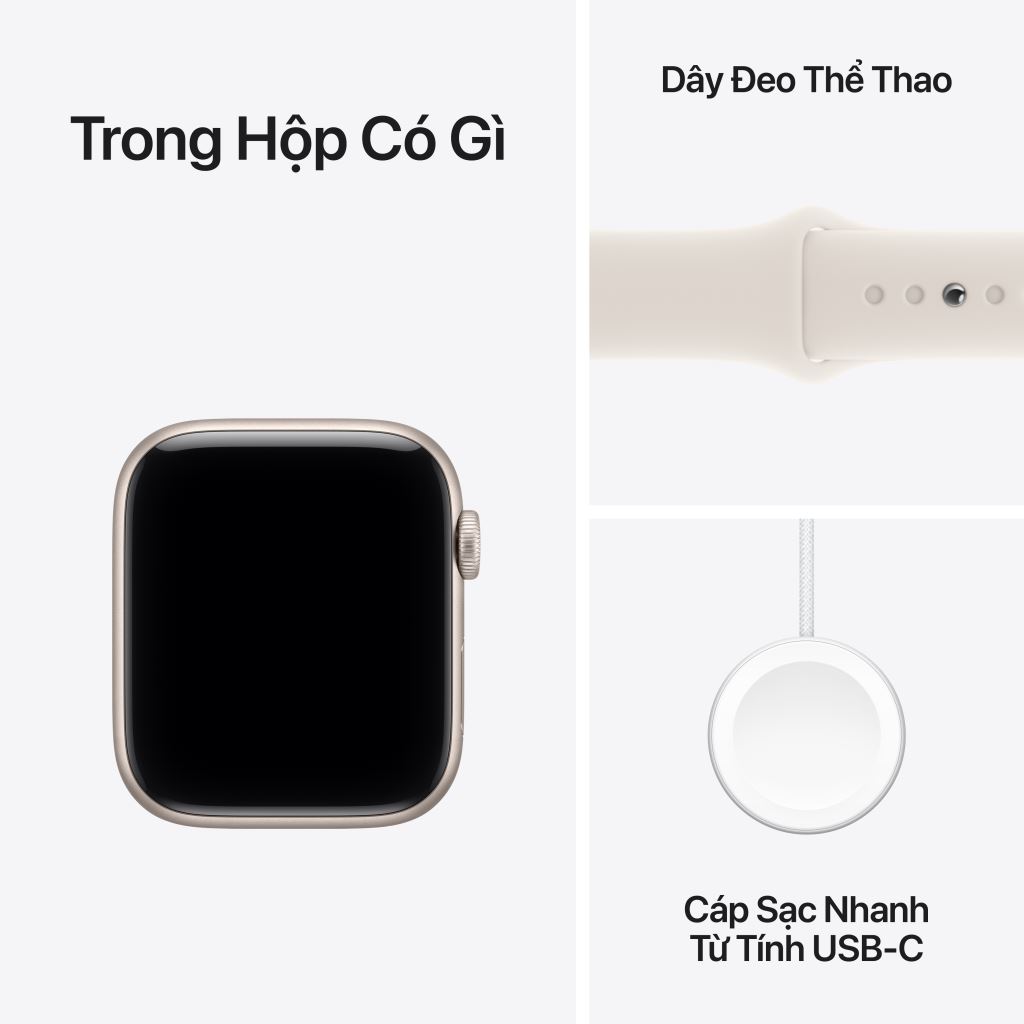 Apple Watch SE 3 GPS 44mm Viền Nhôm Dây Cao Su - bảo hành 1 đổi 1 12 tháng-56969
