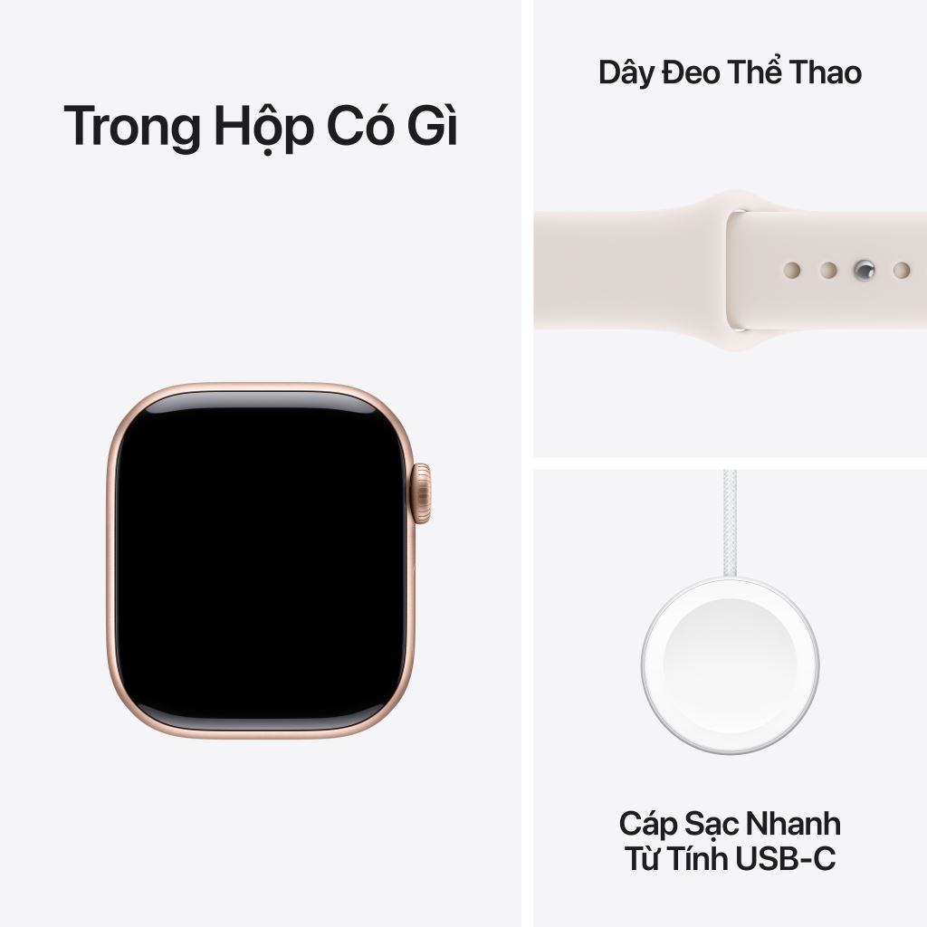 Apple Watch Series 11 GPS 42mm Viền Nhôm Dây Cao Su - 1 đổi 1 12 tháng-57054