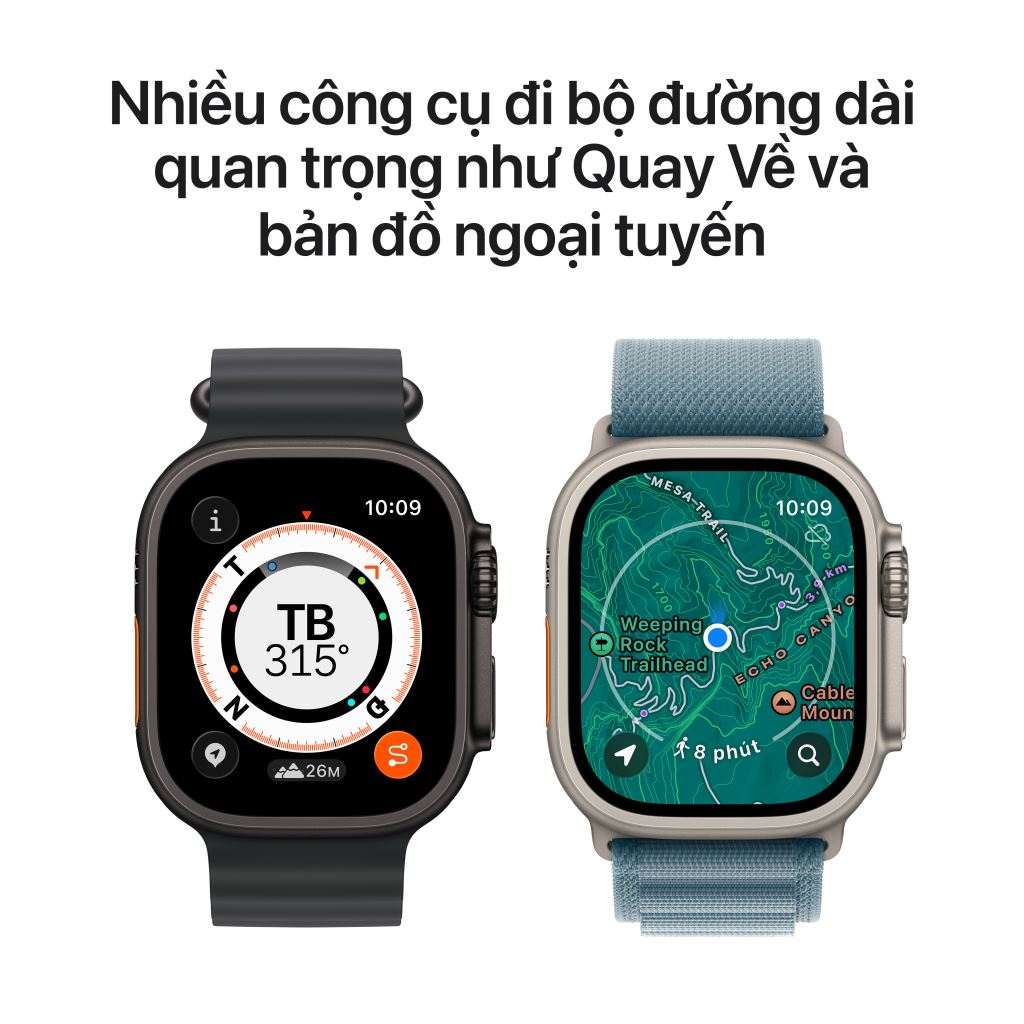 Apple Watch Ultra 3 5G 49mm Viền Titan Dây Thép - Bảo hành 1 đổi 1 12 tháng-57429