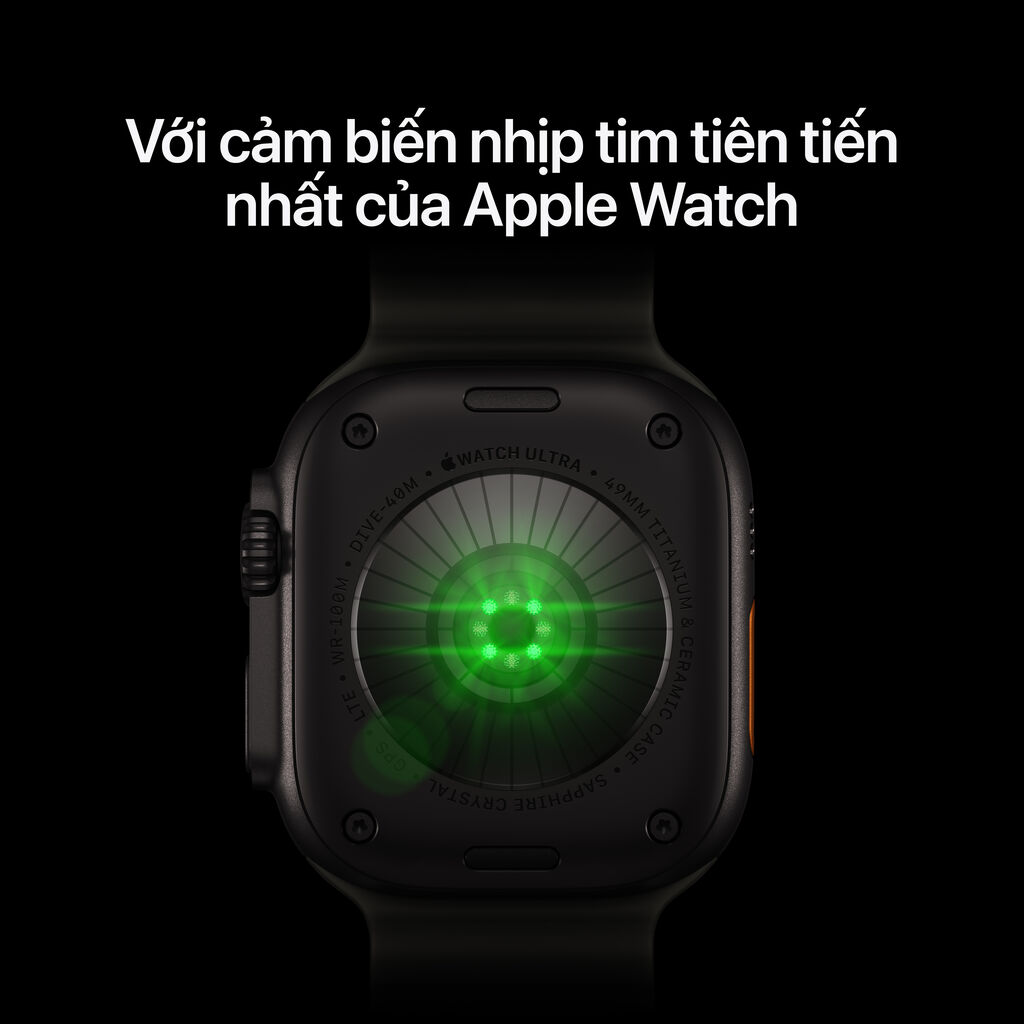 Apple Watch Ultra 4 49mm 5G Viền Titan Dây Cao Su - Bảo hành 1 đổi 1 12 tháng-62277