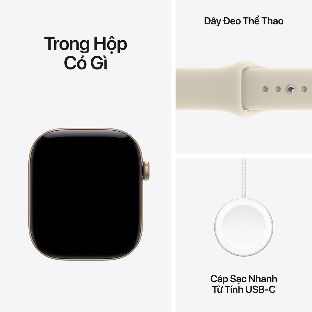 Apple Watch Series 12 5G 46mm Viền Nhôm Dây Cao Su - 1 đổi 1 12 tháng-62553