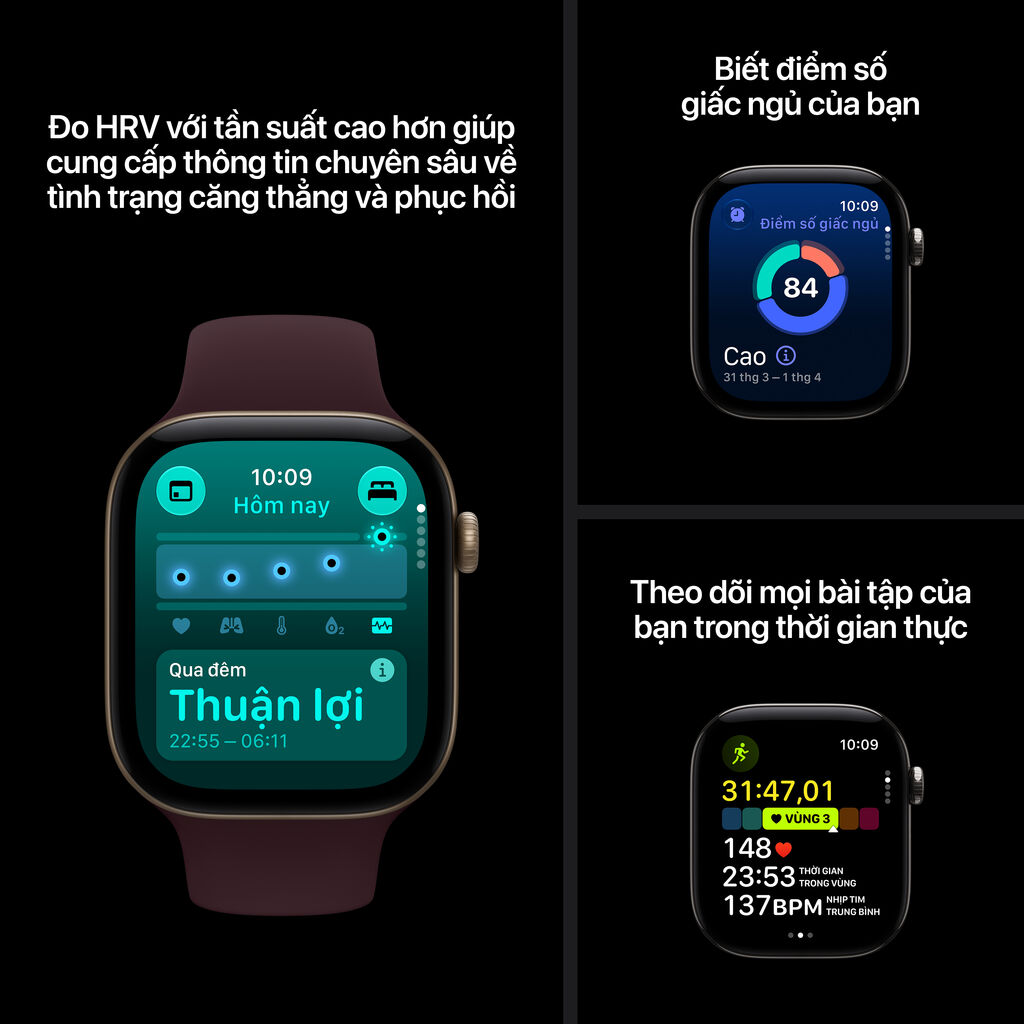 Apple Watch Series 12 5G 42mm Viền Titan Dây Cao Su - 1 đổi 1 12 tháng-62835