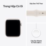Apple Watch SE 3 GPS 44mm Viền Nhôm Dây Cao Su - bảo hành 1 đổi 1 12 tháng-56969