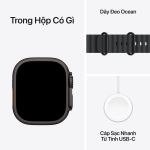 Apple Watch Ultra 3 5G 49mm Viền Titan Dây Cao Su - Bảo hành 1 đổi 1 12 tháng-57318