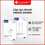 Combo Cáp Sạc Nhanh Mikha 20W C-C C-L Chính hãng-59040